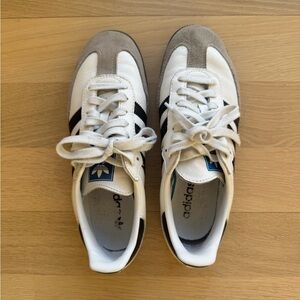 Adidas White and Black Samba Sneakers